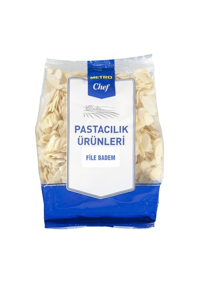 Metro Chef File Badem 250 G - Pastacılık Ve Atıştırmalık İçin Kaliteli Kuru Yemi 6'li Avantaj P Tarı