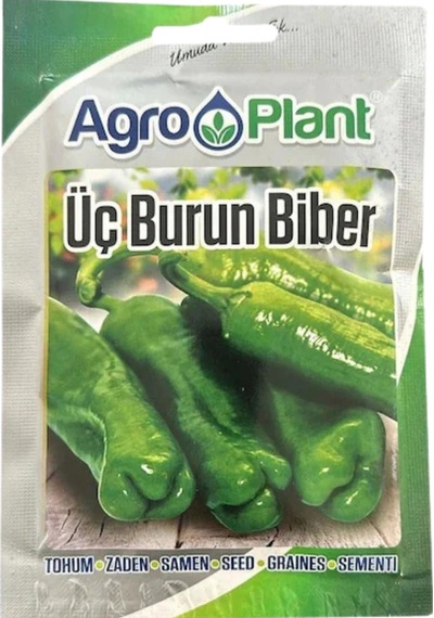 Agro Plant Üç Burun Biber Tohumu 25 Gr