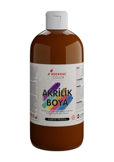 Kahverengi Akrilik Boya 500 Gr