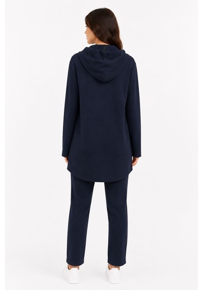 Neden Tekstil Kadın Kapüşonlu Lacivert Rahat Sweatshirt