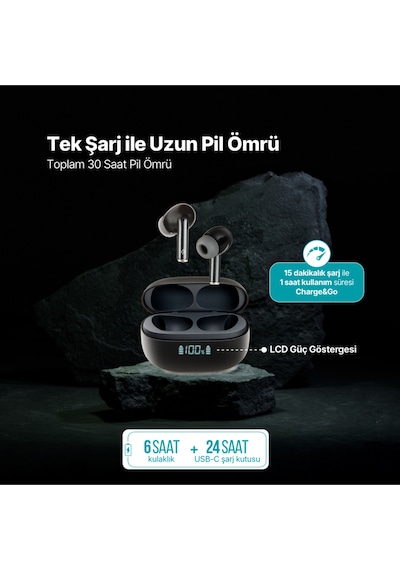 Airbeat Pro Anc Lcd Gerçek Kablosuz Tws Bluetooth Kulaklık- 2km159