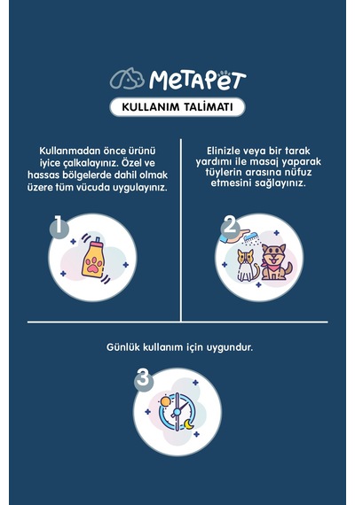 Metapet Kedi Yara ve Cilt Bakım Spreyi Göz Ağız Kulak Cilt Sağlığı Temizliği 150 ML