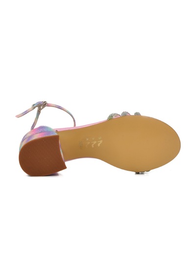 Ayakmod Pembe Taş İşlemeli Kız Çocuk Sandalet 254 Ry 6504 F Pembe