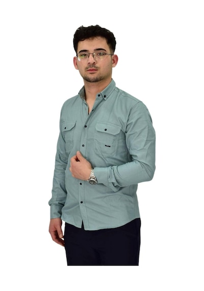 Erkek Spor Likralı Gömlek Bgl-st04343 Mint