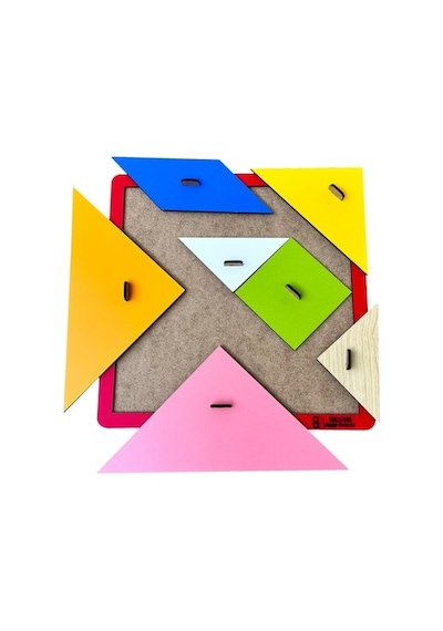 Ahşap Mega Tangram, Eğitici Oyun Ve Eğlence