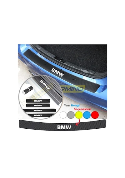 Bmw Karbon Kapı Ve Tampon Eşiği Sticker Set
