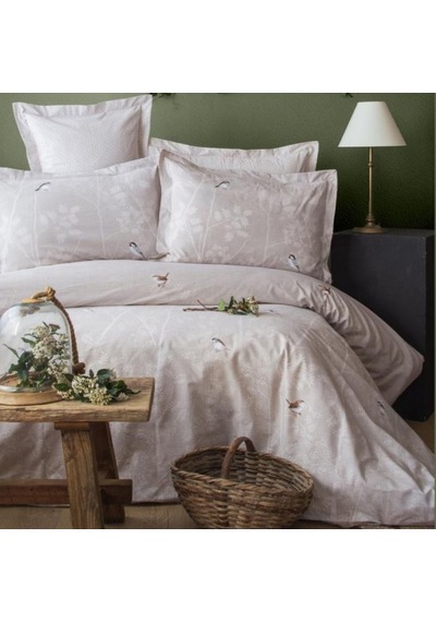 Apricitas Home Elysian Bej Ranforce Çift Kişilik Nevresim Takımı Bej
