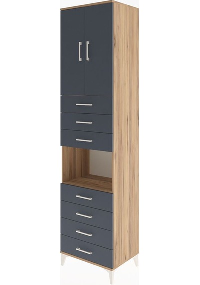 Hyperion Dolap 3 Raflı 7 Çekmeceli 2 Kapaklı 60x44x243 Çam-an... Çam Hyperion Dolap 3 Raflı 7 Çekmeceli 2 Kapaklı 60x44x243 Çam-an... Çam