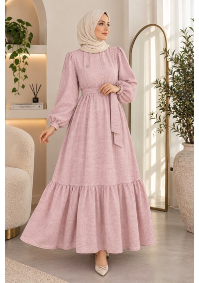 Maşuka Toz Pembe Nada Kumaş Kuşaklı Broş Detaylı Yazlık Bohem Elbise Toz Pembe Toz Pembe Maşuka Toz Pembe Nada Kumaş Kuşaklı Broş Detaylı Yazlık Bohem Elbise Toz Pembe Toz Pembe