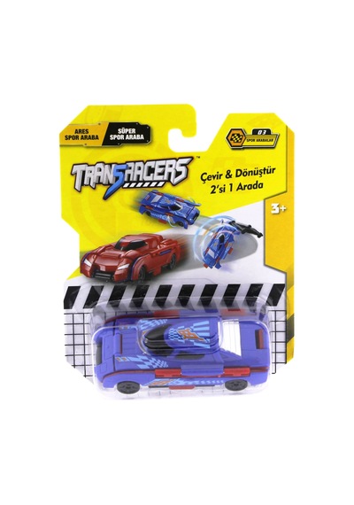 Transracers Dönüşen Araçlar Spor Arabalar Ares / Süper Mavi