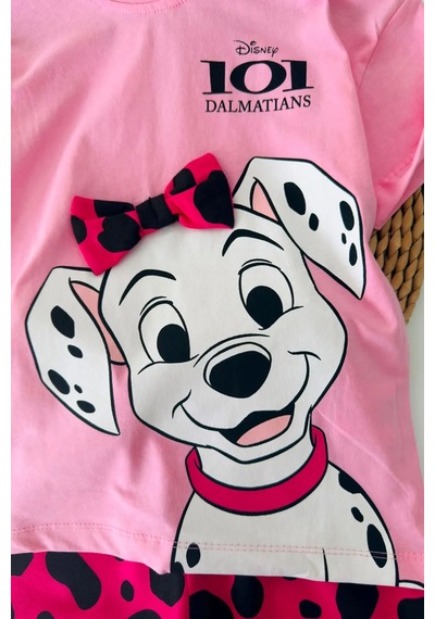 Minigimin Cicileri Miniğimin Cicileri Sevimli Köpekçik Baskılı Kız Çocuk 2 Li Takım - Pembe Diğer