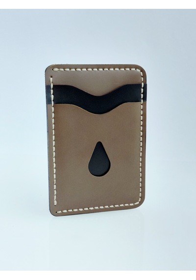 Luna Luster El Yapımı Hakiki Deri Minimalist Kartlık Ve İnce Cüzdan Drc96 Acı Kahverengi