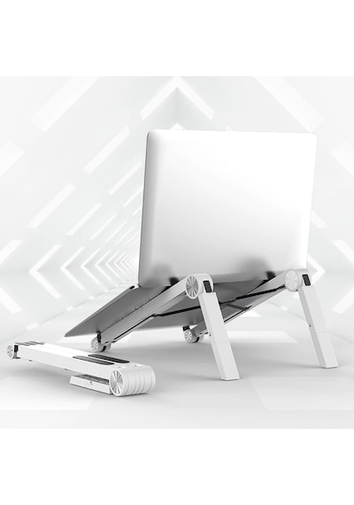 Laptop Stand NoteBook Katlanabilir ve Ayarlanabilir Apple Uyumlu MacBook Stand
