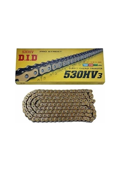 Motosiklet Zinciri Oringli 530 120 Gold D.i.d