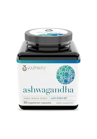 Youtheory Organic Ksm66 Ashvagandha 60 Vegetarian Capsul - 1000