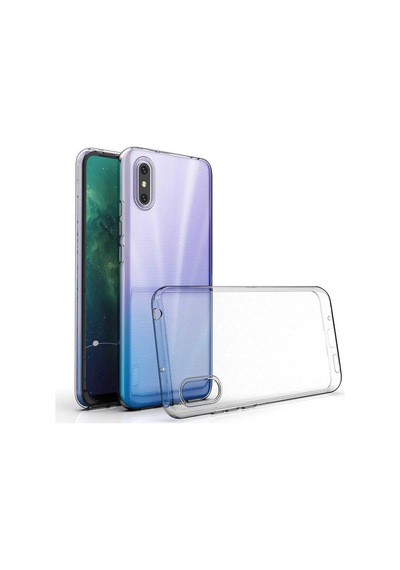 Xiaomi Redmi 9A Kılıf Zore Şeffaf Ince Ve Esnek Süper Silikon Renksiz