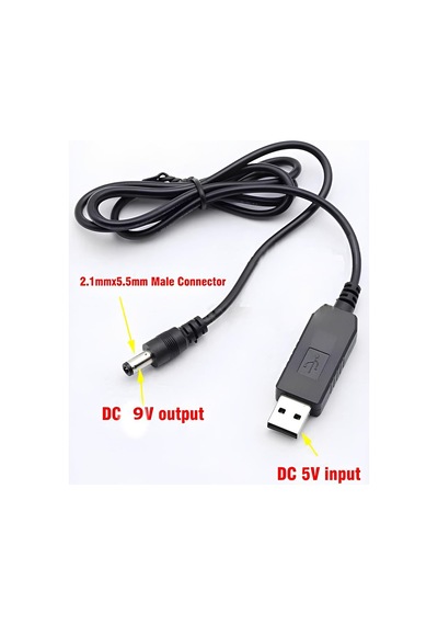 Speeduf Usb-barrel Jack Voltaj Yükseltici Giriş 5v, Çıkış 9v