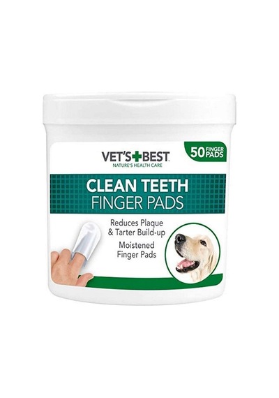 Vets Best Köpekler İçin Diş Temizleme Parmak Pedi 50li