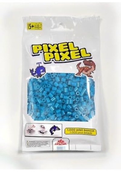 Red 1000'lik Midi Boncuk-açık Mavi Lıght Blue Beads-1000 Pcs Açık Bej