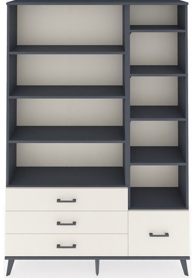Arges Dolap 9 Raflı 4 Çekmeceli 132x30x195 Antrasit-antrasit/aytaşı Antrasıt/aytası Arges Dolap 9 Raflı 4 Çekmeceli 132x30x195 Antrasit-antrasit/aytaşı Antrasıt/aytası