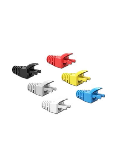 500 Adet - Yeni Nesil Cat5e / Cat6 Rj45 Koruyucu Kılıf Boot - Renkli