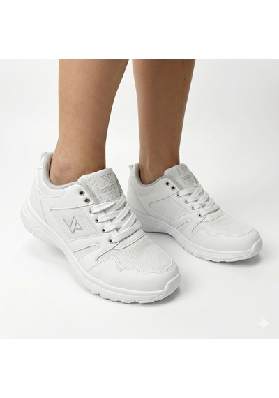Xstep Unisex 36-47 Numara Arası Rahat Günlük Tekstil Spor Ayakkabı Beyaz