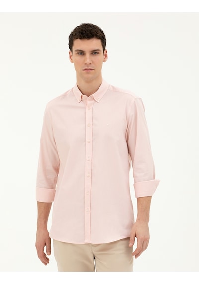 Pierre Cardin Erkek Açık Pembe Gömlek Desenli 50284872-vr078 Açık Pembe