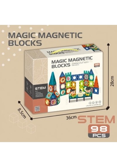 52 Parça Manyetik Blok Seti İle Eğlenceli Stem Oyunu