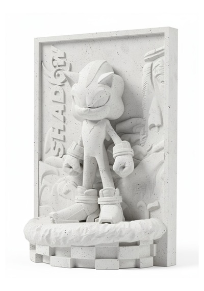 Sonic-shadow 15 Cm Taş Biblo Çocuk Boyama Etkinliği
