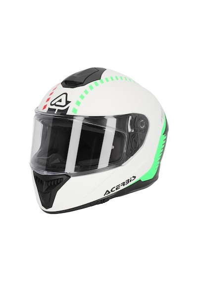 Acerbis Krapon 22-06 Kask Beyaz Yeşil Beyaz - Yeşil