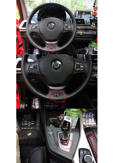 Bmw Amblem Jant M Direksiyon Logo 4 ADET--Stokdan Aynı Gün -