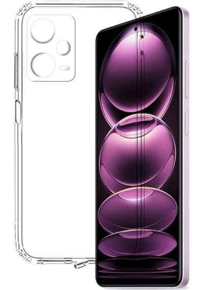 Xiaomi Uyumlu Redmi Note 12 Pro 5g Kapak Kamera Korumalı Tıpalı Şeffaf Silikon Kılıf