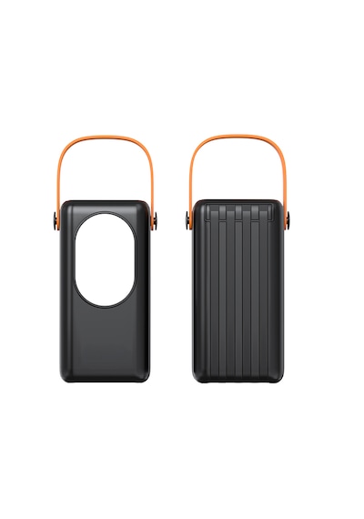 Cp-03 30.000mah 22.5w Süper Hızlı Şarj Powerbank - Dahili 4 Kablolu Ve Led Aydınlatmalı Siyah