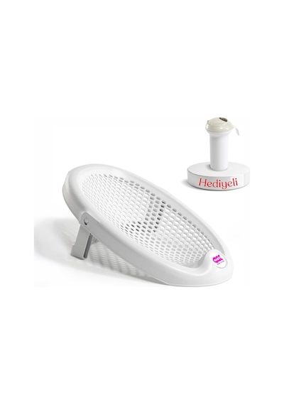Okbaby Jelly Küvet Adaptörü K. Beyaz + Splash Bebek Duşu