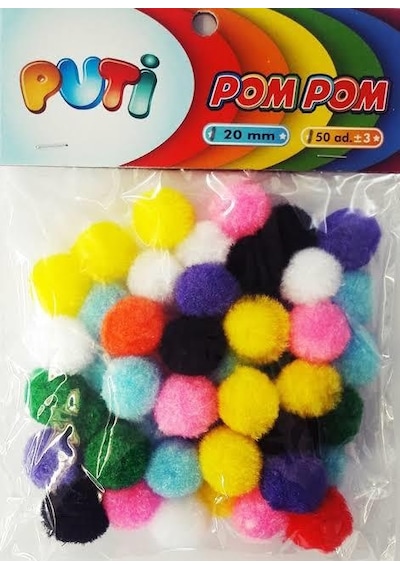 Puti Pom Pom 20 MM 50'li