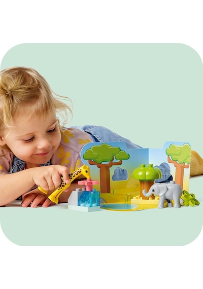LEGO® DUPLO® Vahşi Afrika Hayvanları 10971 2+ Eğitici Oyuncak Yapım Seti - 10 Parça