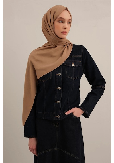 Armine Link Desen Bambu Cotton Şal 2 Sütlü Kahve