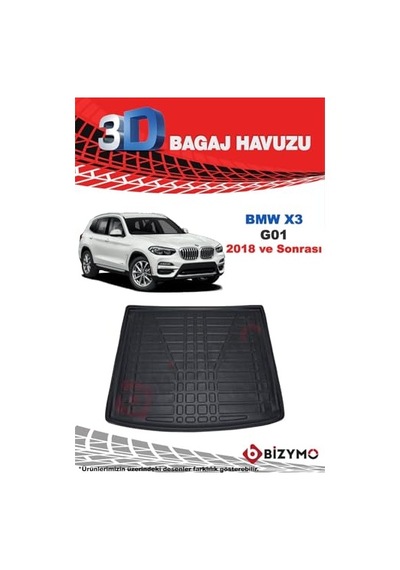 Bizymo Bmw X3 G01 2018 Ve Sonrası 3d Bagaj Havuzu Standart