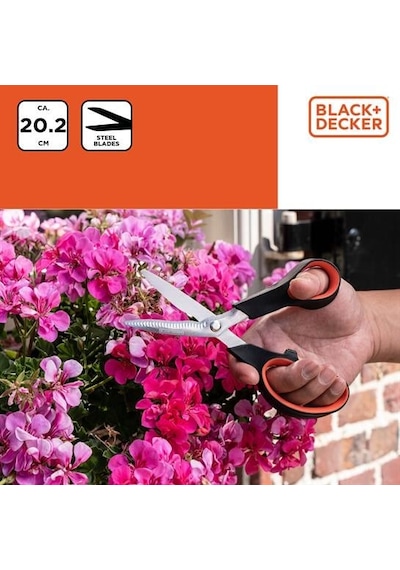 Black&decker Bxgtto7026 Bahçe Makası 20,2 Cm Ergonomik Sap