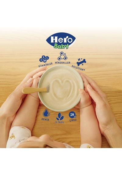 Hero Baby 5 Tahıllı Sütsüz 200 G x 4