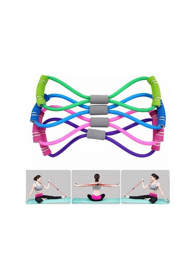 Pilates Direnç Lastiği Egzersiz İpi Elastik Pilates Halatı Yoga İp
