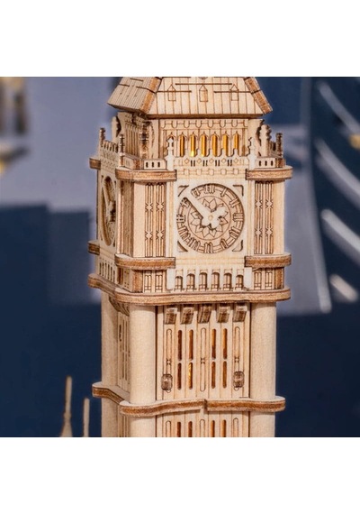 Rolife Tg507 Saat Kulesi Big Ben Dıy Minyatür Maket Model Seti Ahşap 3d Wooden Puzzle 3d Model Kit Detaylı Dekoratif Hobi Seti Ahşap Maket