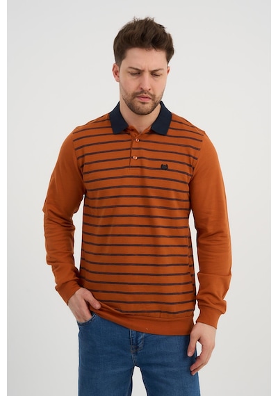 Alexander Gardi Alexandergardı Polo Yaka Sweatshırt Wk25386 Turuncu