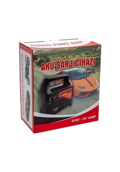 Çocuk Akülü Araba Güçlü Şarj Cihazı 12 Ve 6 Volt 6 Amper Ledli Göstergeli Akü Şarj Cihazı