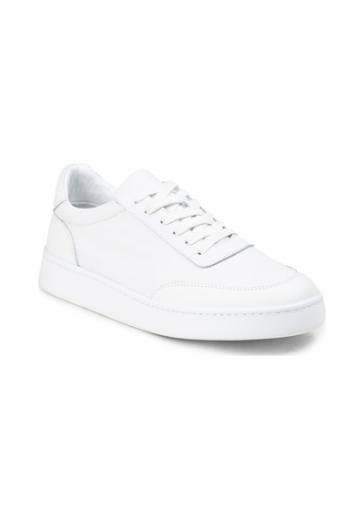 Deery Erkek Hakiki Deri Beyaz Sneaker Ayakkabı - 04406mbyze01