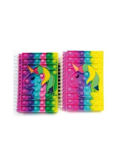 Lb Unicorn Tasarımlı Pop-ıt Defter Çok Renkli