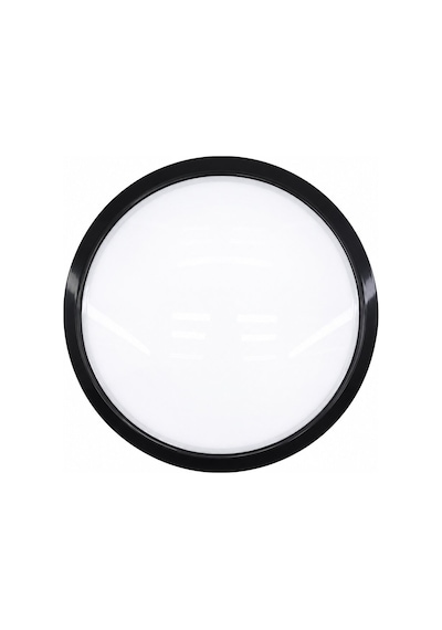 Nisaluce E1212/s 20w Siyah Metal Kasa Sıva Üstü Yuvarlak Led Glop Armatür - Ip20, 6500k, 1800 Lm