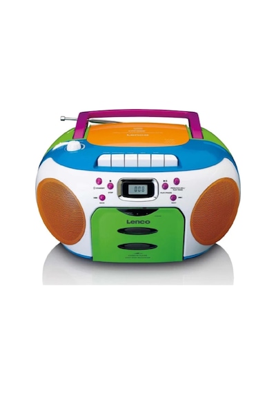 Lenco Scd-971 - Taşınabilir Fm Radyo Cd/kaset Çalar - Çok Renkli