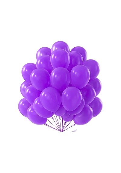 Lateks Balon Parti Organizasyon Balonu 9/a Düğün Doğum Günü Dekorasyon 30 Adet Mor