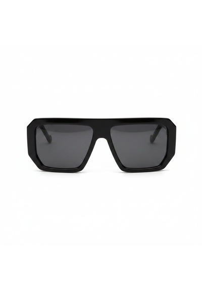 Glazento Siyah Shield Model Unisex Güneş Gözlüğü